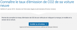 connaitre le taux d'émission de co2