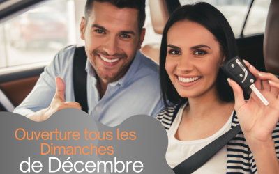 Nous sommes ouverts tous les Dimanches de Décembre 2020